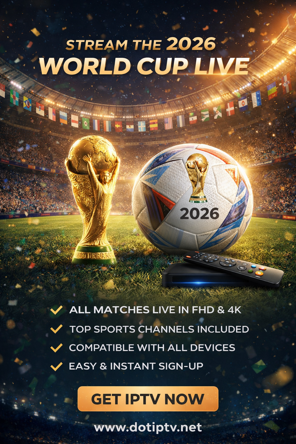 خرید اشتراک IPTV جام جهانی 2026